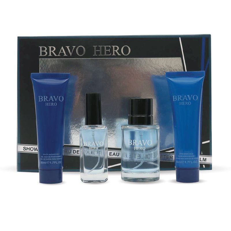 SET.VVLOVE VL 1013 BRAVO HERO 4 PCS EDP 50ML/M