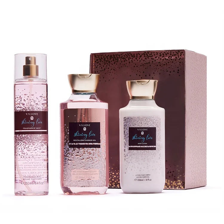 SET.VVLOVE SPLASH SHINING LOVE POUR FEMME 3 PCS 250ML/W